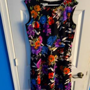 Pretty Multi Flower Pattern Dress